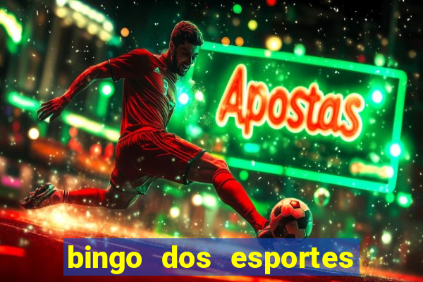 bingo dos esportes para imprimir